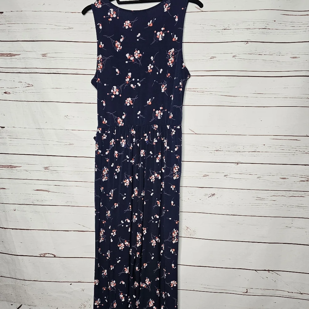 Kaileigh Floral Faux Wrap Wide Leg Jumpsuit - Picture 9 of 16